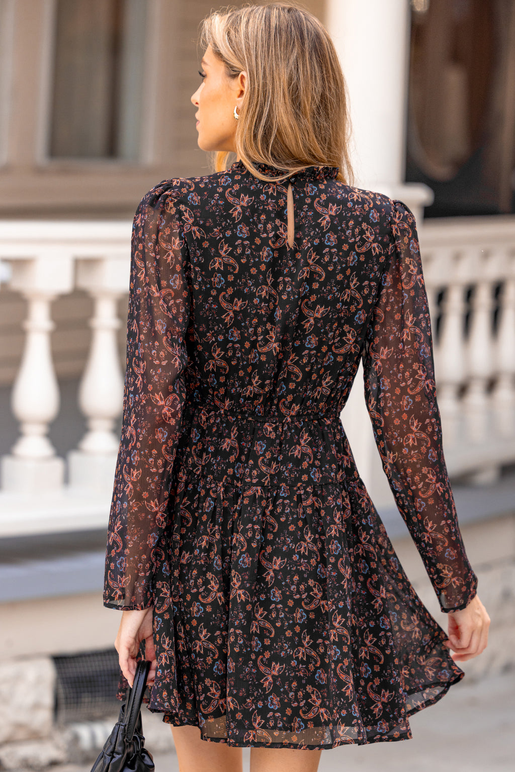 Over the Rainbow Floral Mini Dress