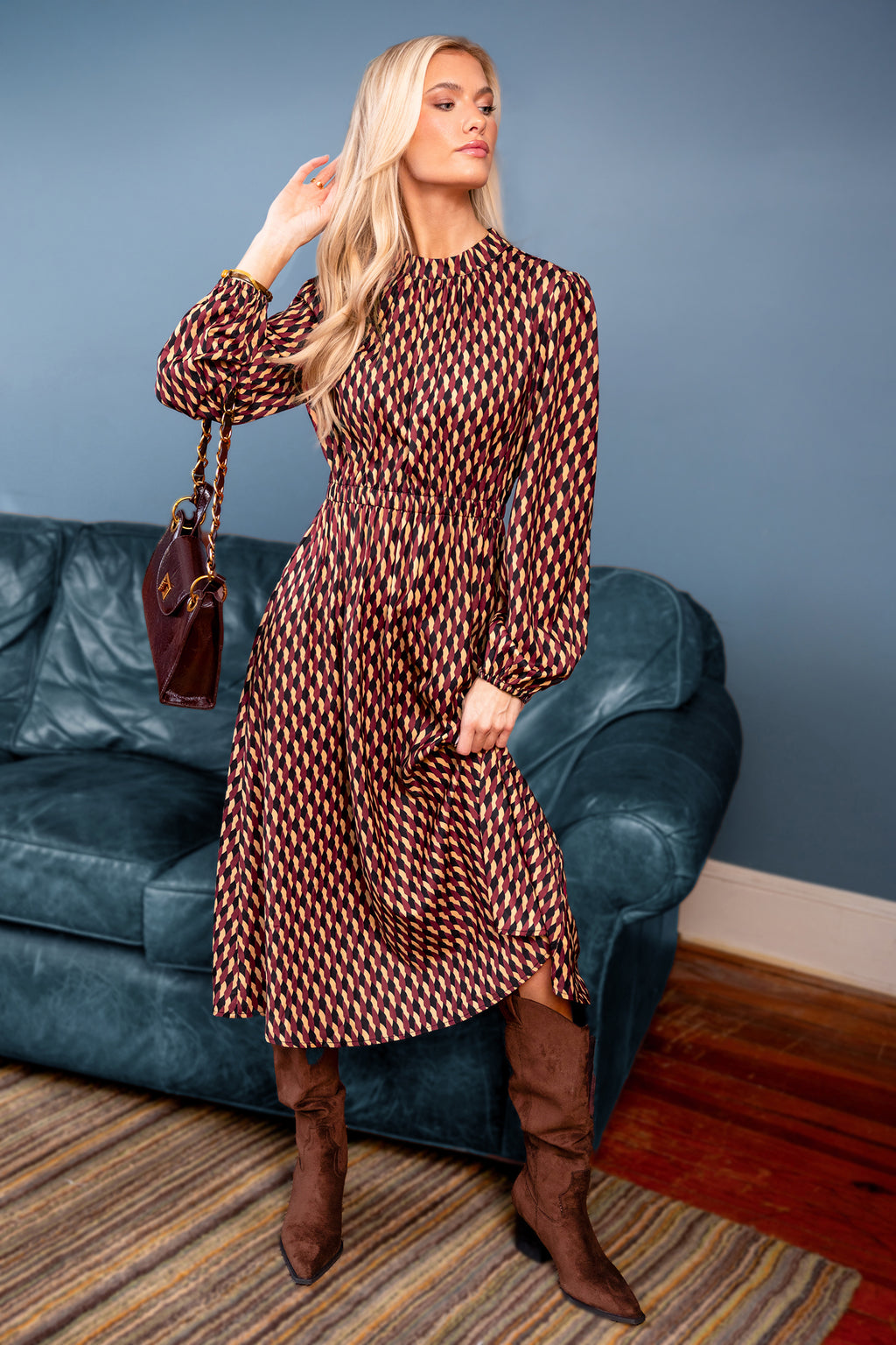 Speed Date Geo Maxi Dress