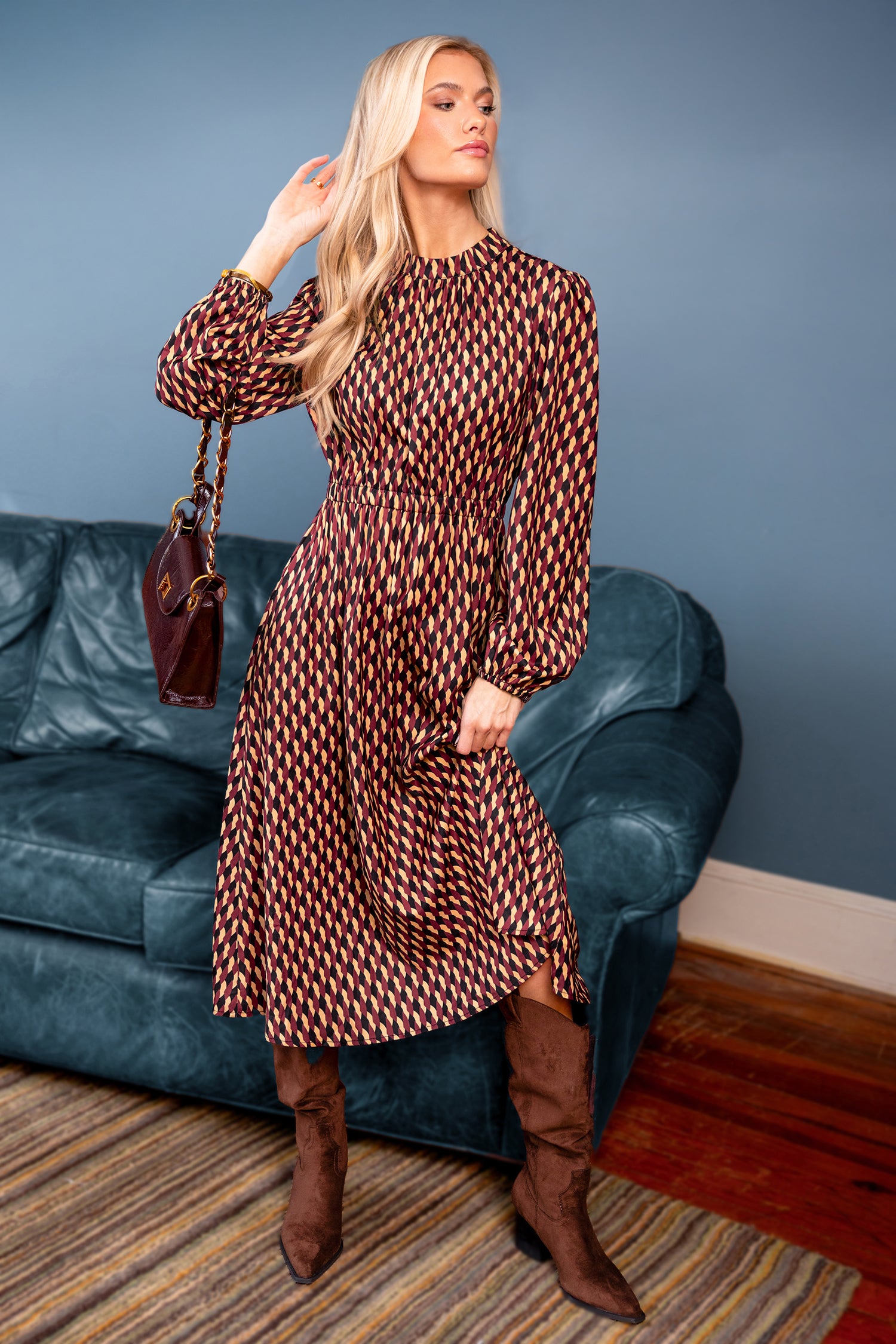 Speed Date Geo Maxi Dress