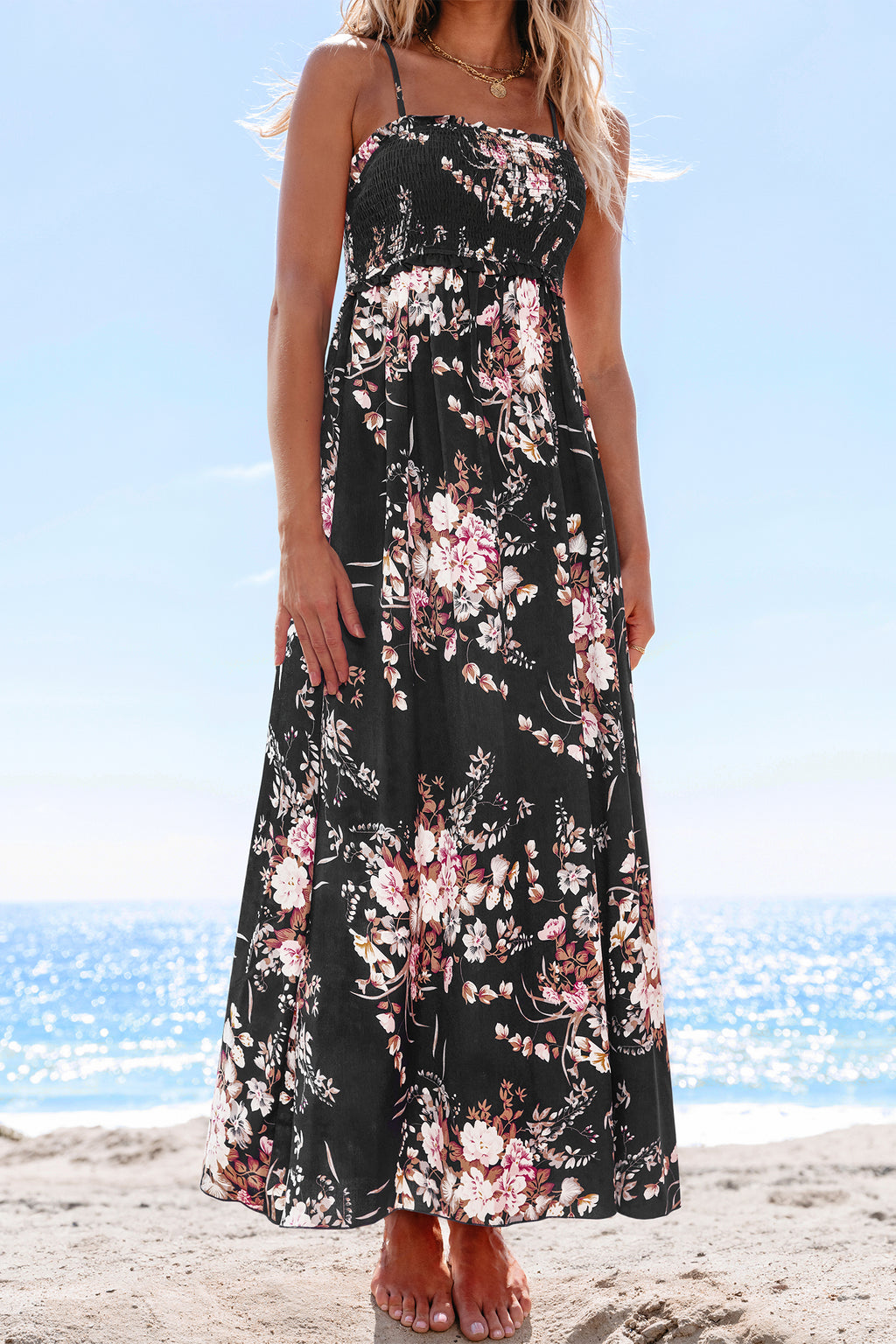 Wandering In Floral Maxi Dress