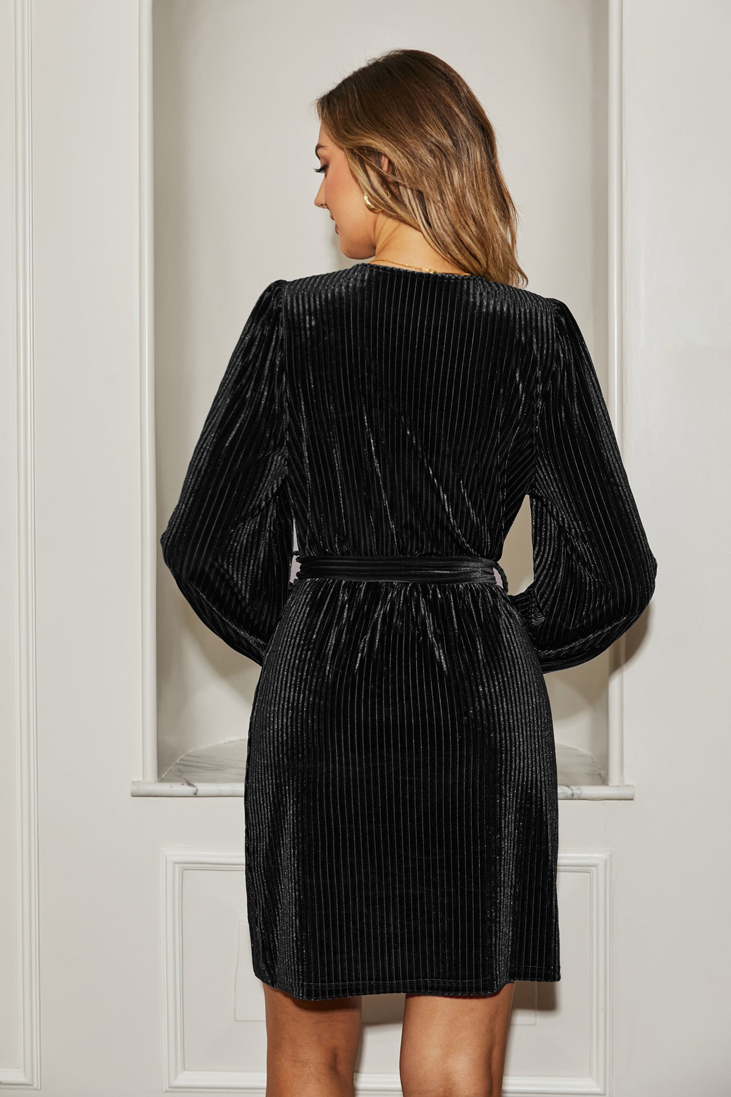 Midnight Magic Black Mini Dress