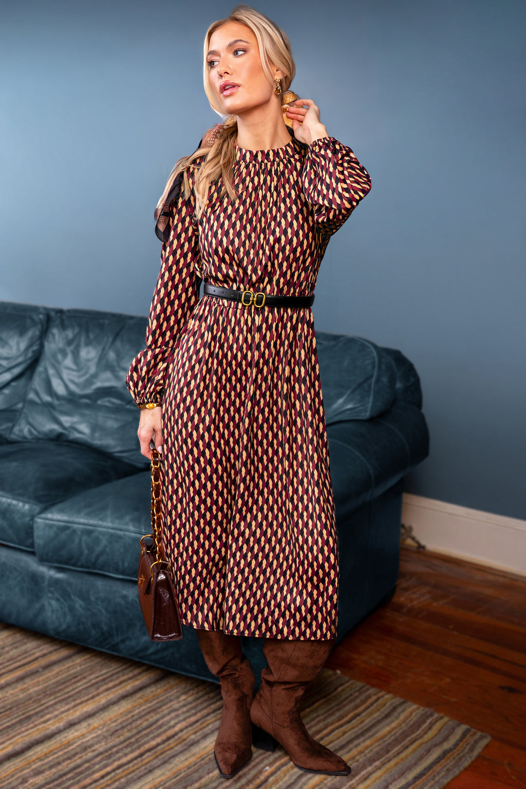 Speed Date Geo Maxi Dress