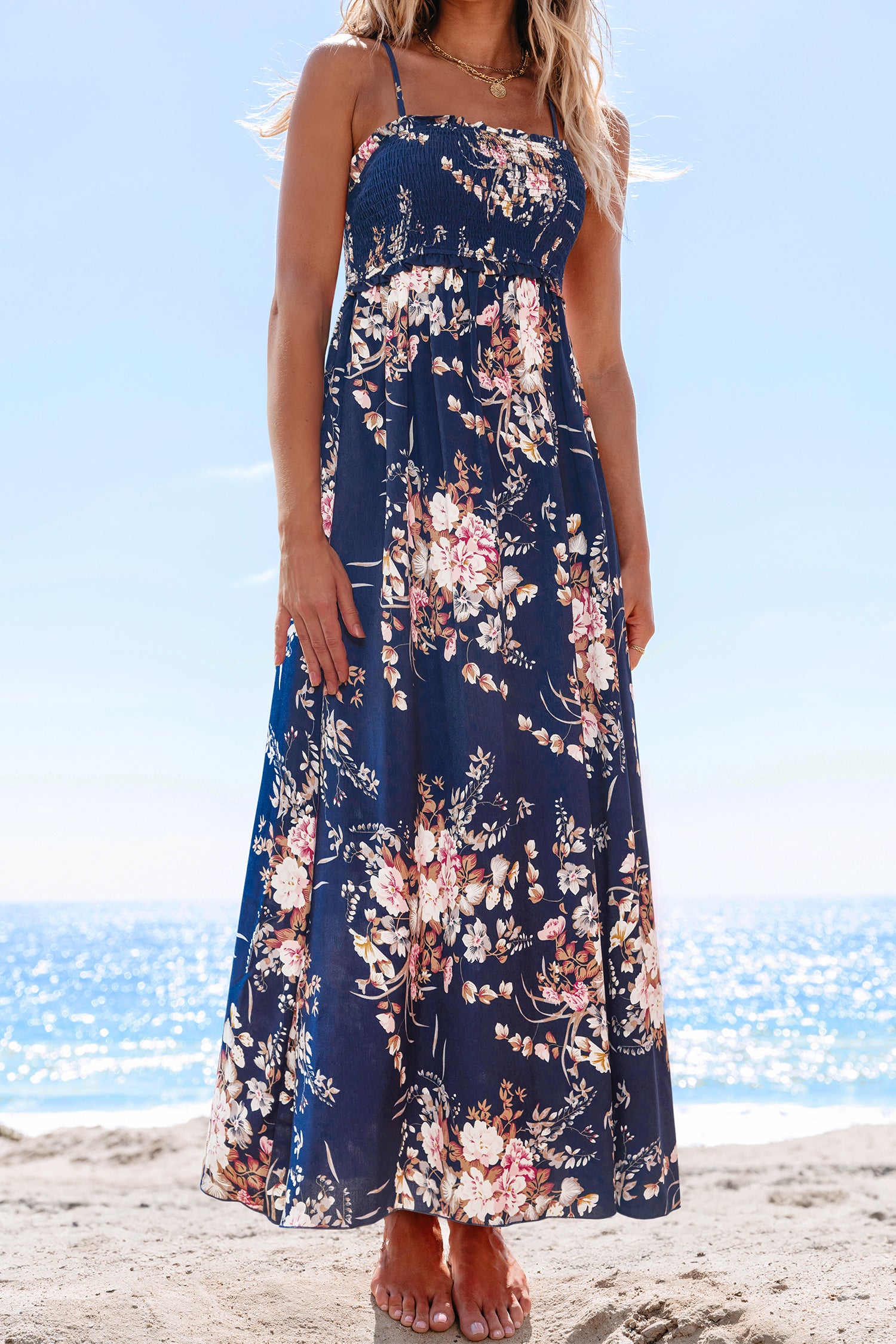 Out and About Floral Maxi Dress