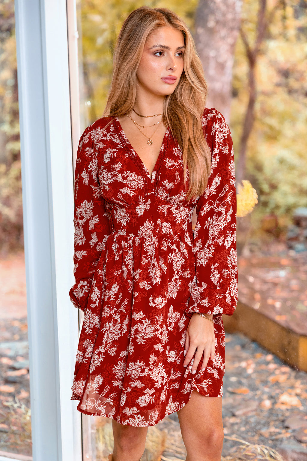 Lady Like Floral Mini Dress