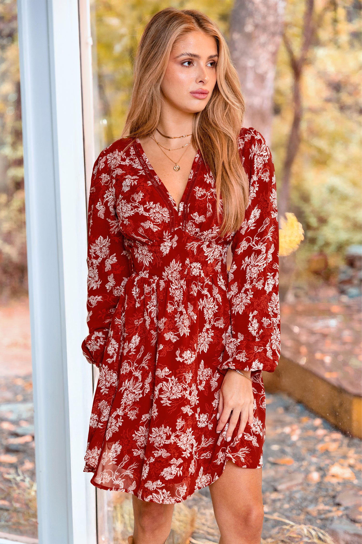 Lady Like Floral Mini Dress