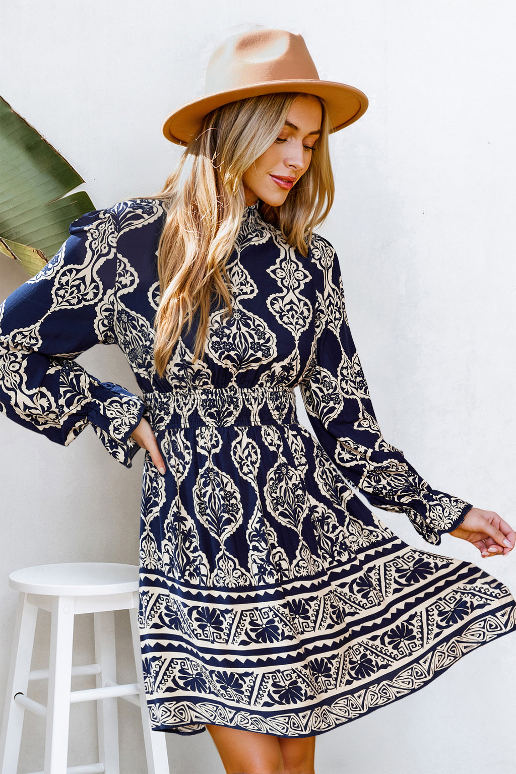 Can’t Look Away Ornate Mini Dress