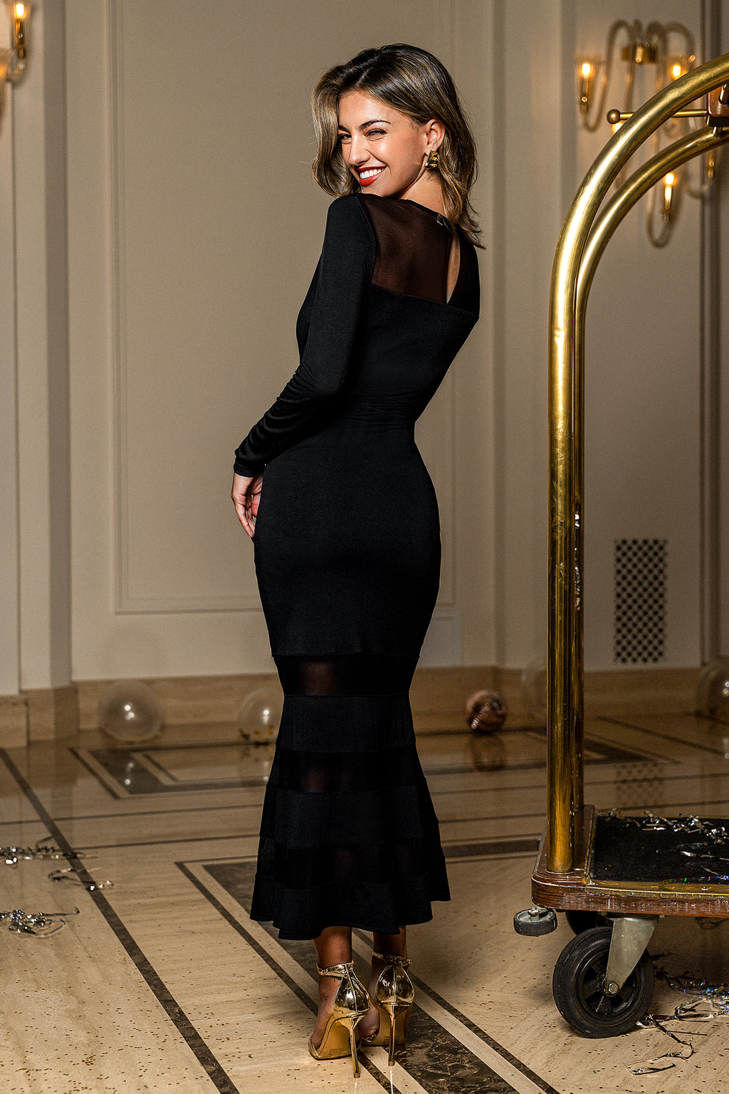 Smokin' Hot Black Maxi Dress