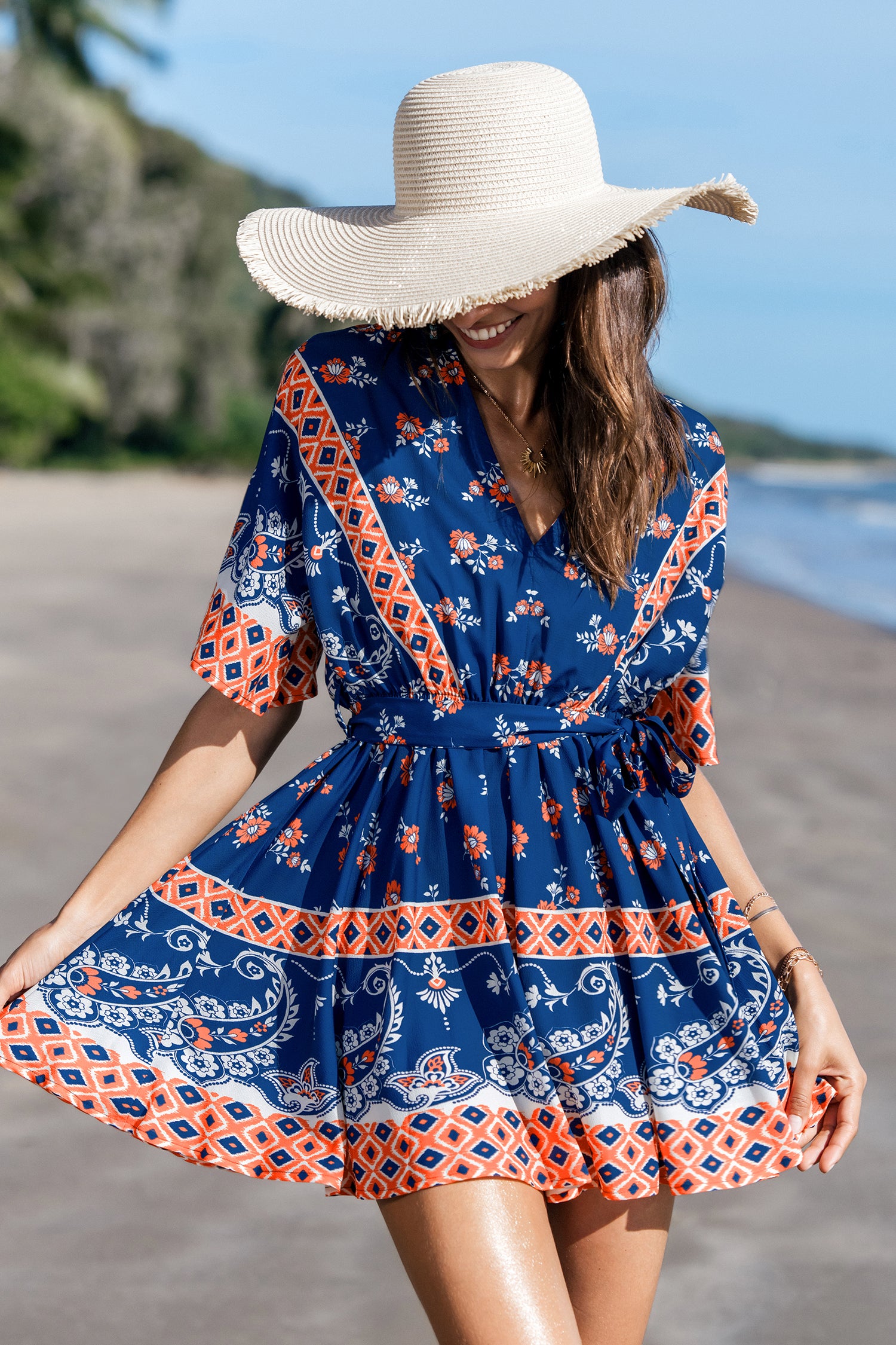 Meadow Muse Boho Mini Dress