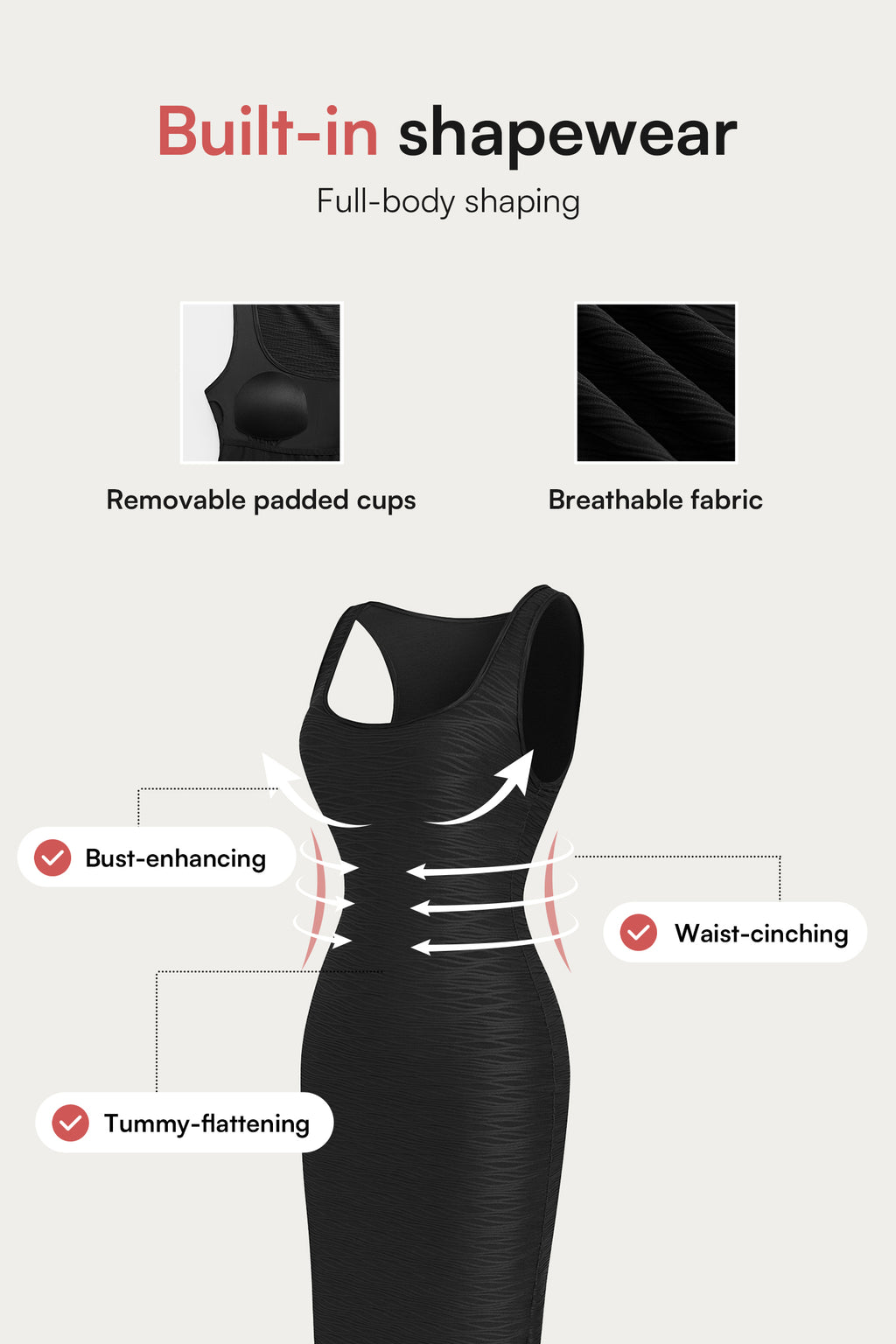 Star of the Night Black Shapewear Maxi Dress