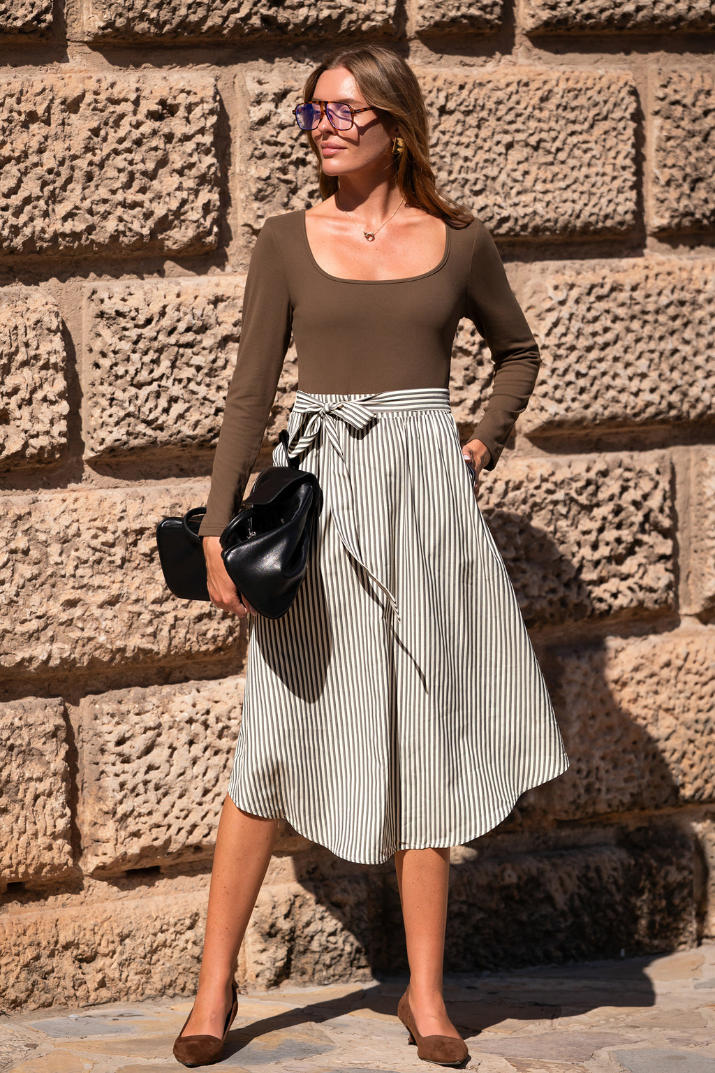 First Street Striped Maxi Dress