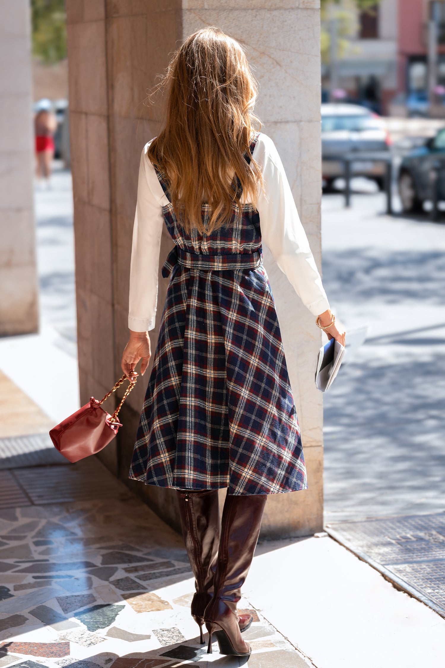 Heritage Check Plaid Midi Dress