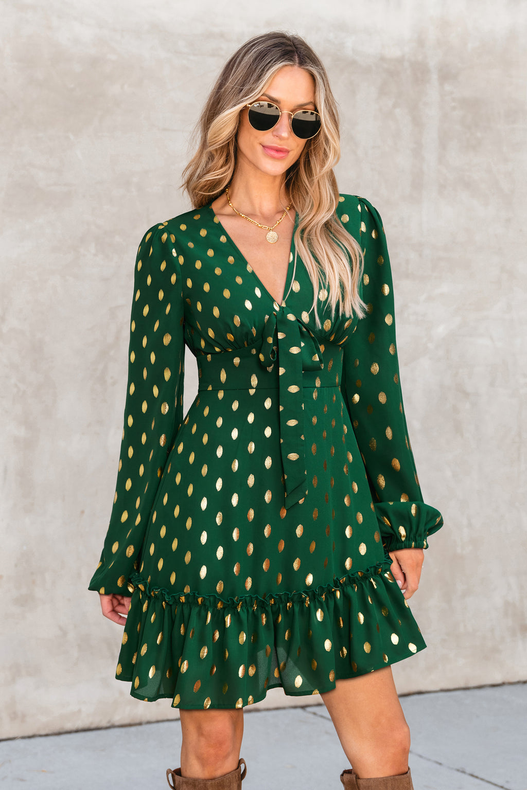 Pep Talk Polka Dot Mini Dress