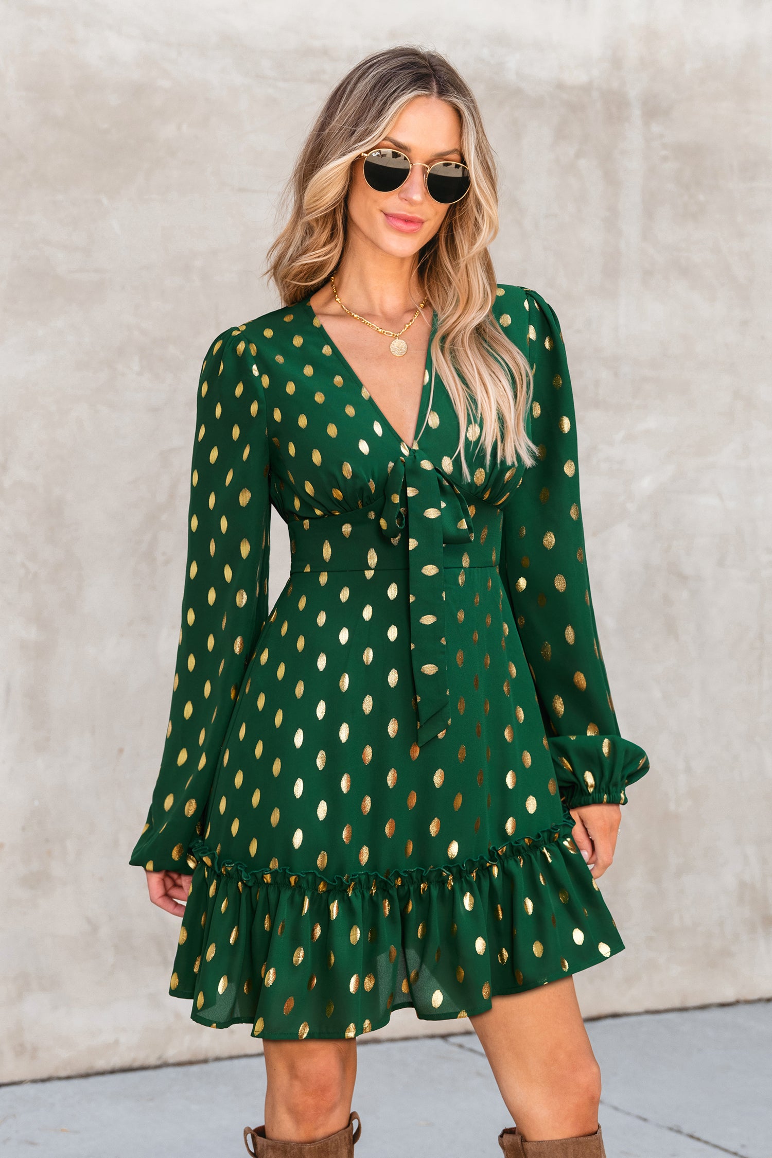 Pep Talk Polka Dot Mini Dress