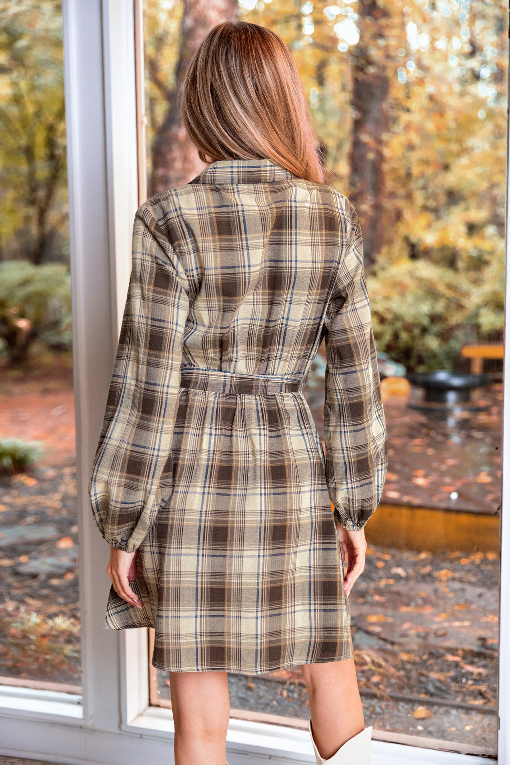 Fall Icon Plaid Mini Dress