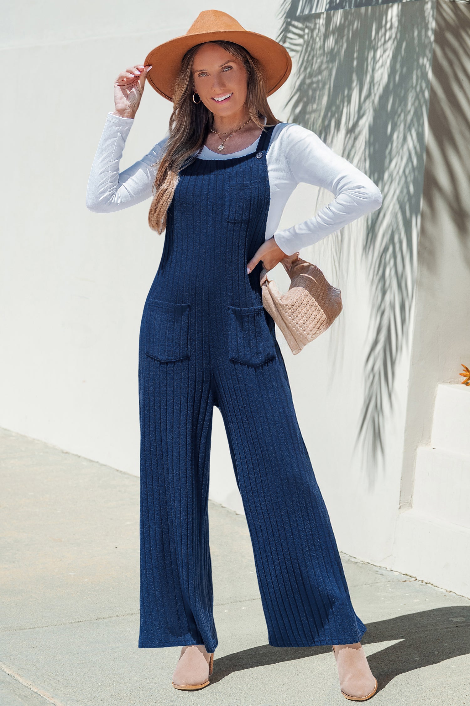 Feeling Bubbly Blue Jumpsuit